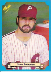 1988 Classic Blue Baseball Cards       222     Steve Bedrosian